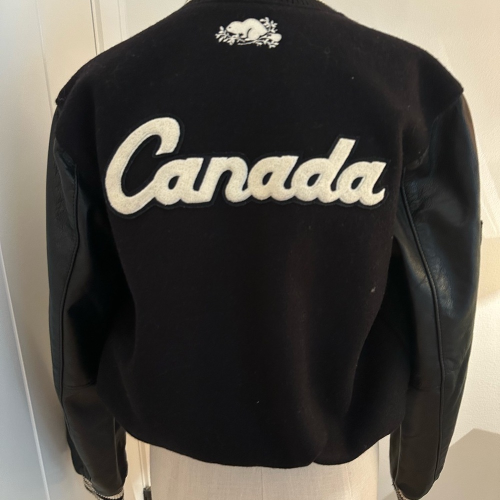 Limited Edition Roots "Canada" Varsity Jacket Leather sleeves 6 - Picture 5 of 8